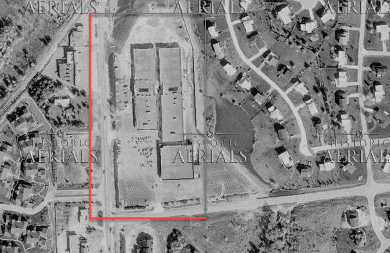 Pine Lake Mall (Crosswinds Shopping Mall) - 1974 Aerial